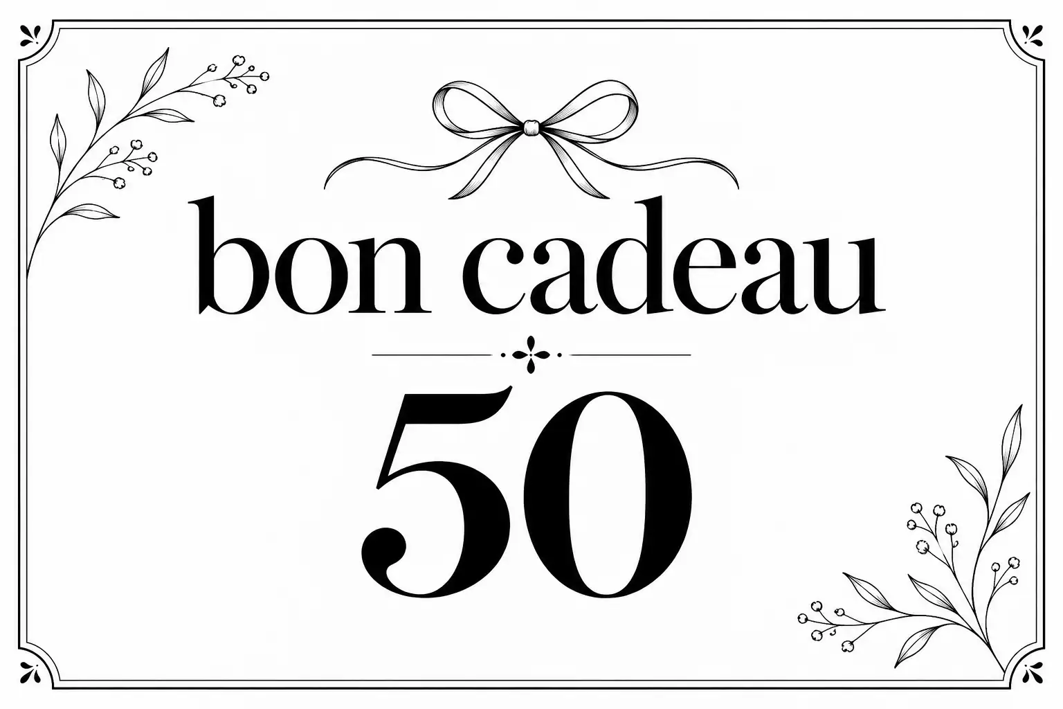 Bon cadeau 50