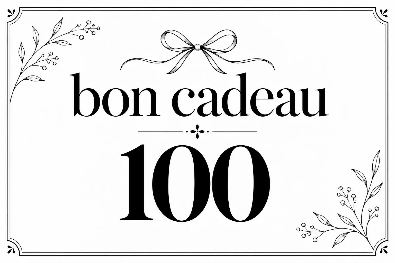 Bon cadeau 100