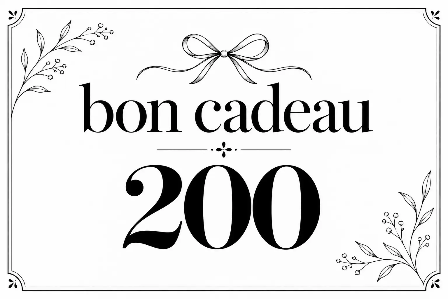 Bon cadeau 200